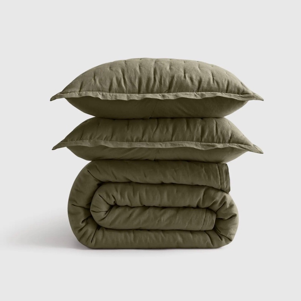 Quince Linen Dream Quilt Set